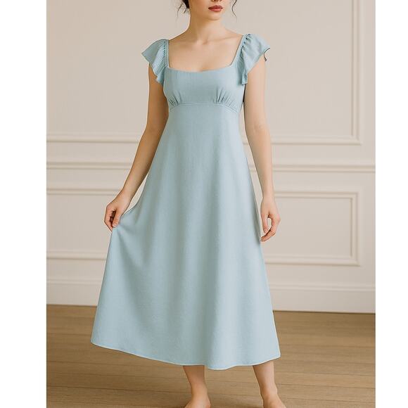 Madewell Light Blue Maxi Dress - Picture 1 of 15